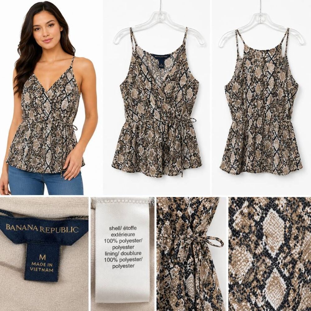 Maurices Snakeskin Print Wrap Cami Tank M